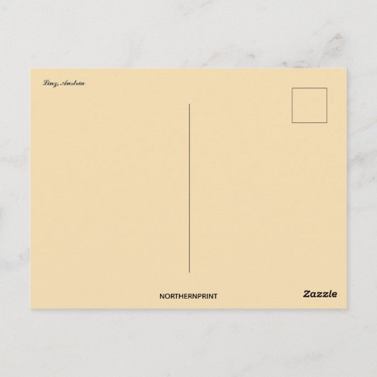 Blick auf Linz Austria Postkarte (Rückseite)