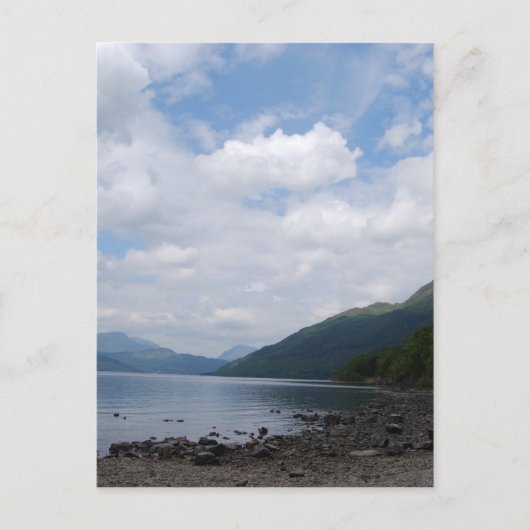 Blick auf Loch Postkarte (Vorderseite)