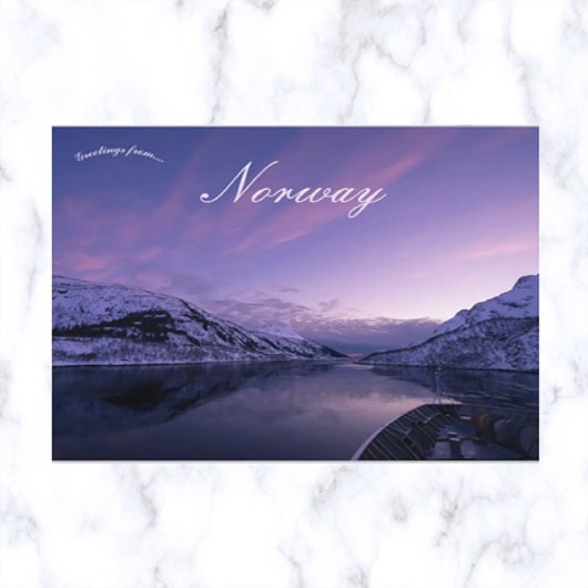 Blick auf Lofoten Norwegen Postkarte