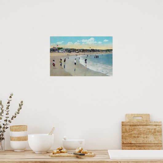 Blick auf Long Beach und Cape Ann Poster (Küche)