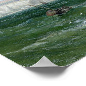 Blick auf Margate vom Pier, 1868 Poster (Ecke)