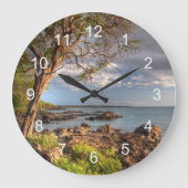 Blick auf Maui Große Wanduhr (Vorderseite)