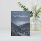 Blick auf Mavrovo Nordmakedonien Postkarte (Stehend Vorderseite)