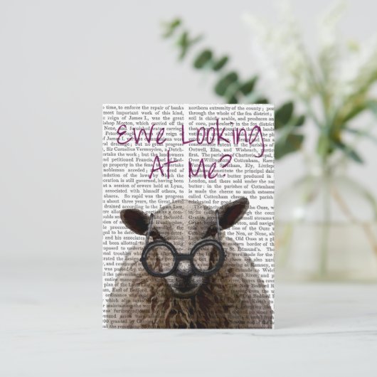 Blick auf Me DeNiro Sheep 2 Postkarte (Stehend Vorderseite)