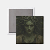 Blick auf Medusa Magnet (Vorderseite/Rückseite)