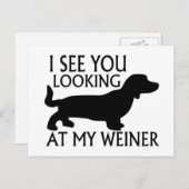 Blick auf meinen Weiner Postkarte (Vorne/Hinten)