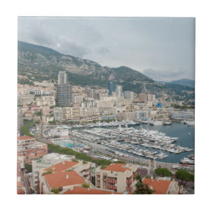 Blick auf Monaco und Monte Carlo Fliese