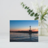 Blick auf Montevideo bei Morgengrauen, Uruguay Postkarte (Stehend Vorderseite)