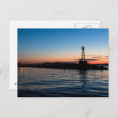 Blick auf Montevideo bei Morgengrauen, Uruguay Postkarte (Vorne/Hinten)