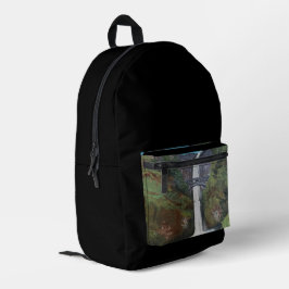 Blick auf Multnomah Falls Bedruckter Rucksack