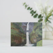 Blick auf Multnomah Falls Postkarte (Stehend Vorderseite)