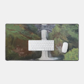 Blick auf Multnomah Falls Schreibtischunterlage (Tastatur & Maus)