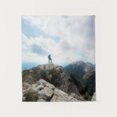 Blick auf neue Abenteuer Wandteppich (Vorderseite)