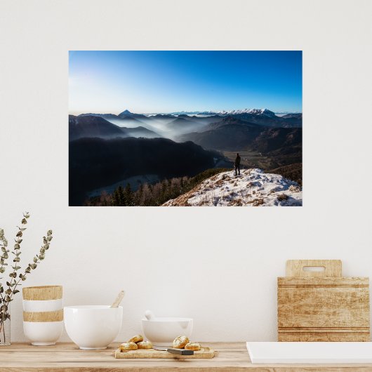 Blick auf neue Horizonte Poster (Küche)