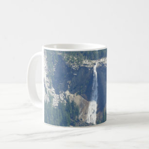 Blick auf Nevada Falls von Glacier Point, CA Kaffeetasse