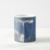 Blick auf Nevada Falls von Glacier Point, CA Kaffeetasse (Mittel)
