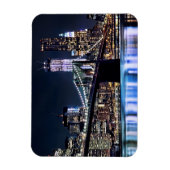 Blick auf New Yorks Brooklyn Bridge-Reflexion Magnet (Vertikal)