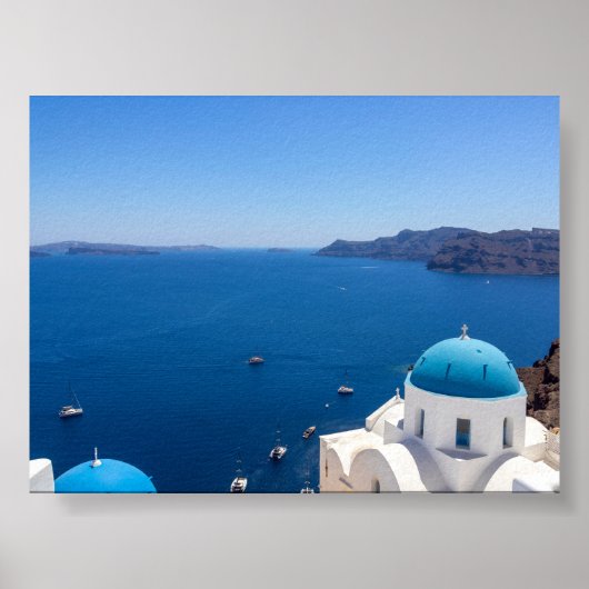 Blick auf Oia Santorini Poster (Vorne)