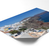 Blick auf Oia Santorini Poster (Ecke)