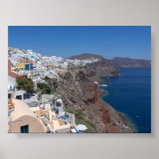 Blick auf Oia Santorini Poster (Vorne)
