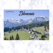 Blick auf Pokljuka Slowenien Postkarte