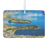 Blick auf Queenstown vom Gipfel von Bob, Neuseelan Autolufterfrischer (Rückseite)