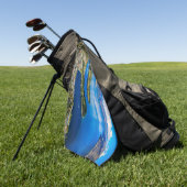 Blick auf Queenstown vom Gipfel von Bob, Neuseelan Golfhandtuch (Gras)