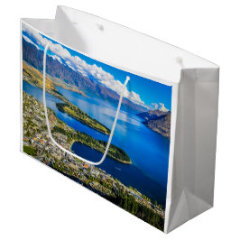 Blick auf Queenstown vom Gipfel von Bob, Neuseelan Große Geschenktüte