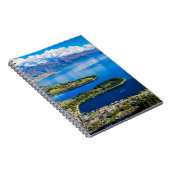 Blick auf Queenstown vom Gipfel von Bob, Neuseelan Notizblock (Rechte Seite)