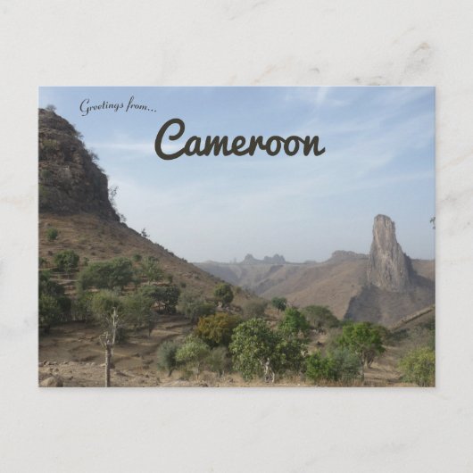 Blick auf Rumsiki Kamerun Postkarte (Vorderseite)