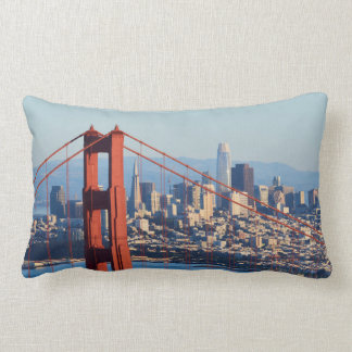 Blick auf San Francisco durch die Golden Gate Brid Lendenkissen