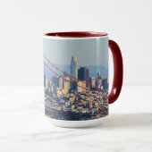 Blick auf San Francisco durch die Golden Gate Brid Tasse (VorderseiteRechts)