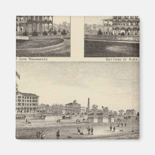 Blick auf Sea Grove, Cape May Point Magnet (Vorne)