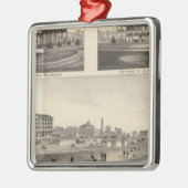 Blick auf Sea Grove, Cape May Point Silbernes Ornament (Links)