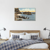 Blick auf Siegel Rocks mit Siegeln Leinwanddruck (Insitu (Schlafzimmer))