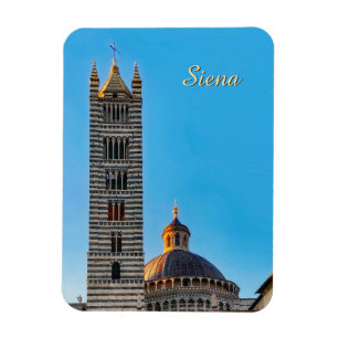 Blick auf Sienna, Reise Italien Magnet