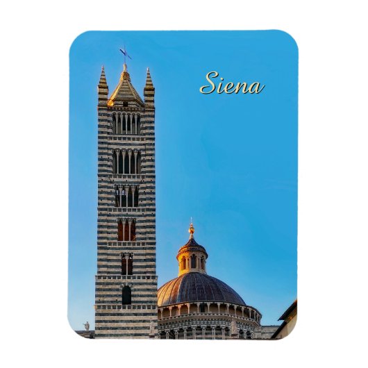 Blick auf Sienna, Reise Italien  Magnet (Vertikal)