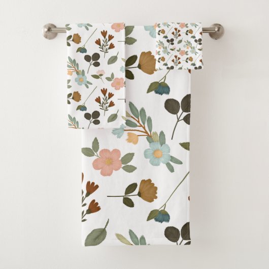Blick auf stickige Wildblumen Badhandtuch Set (Insitu)