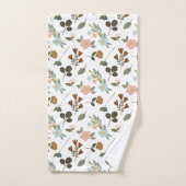 Blick auf stickige Wildblumen Badhandtuch Set (Handtuch)