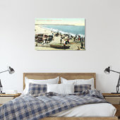 Blick auf Strand und Clay Leinwanddruck (Insitu (Schlafzimmer))