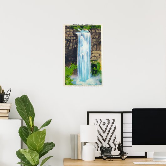 Blick auf Taughannock Falls Poster (Heimbüro)