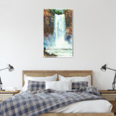 Blick auf Taughannockfälle von unten Leinwanddruck (Insitu (Schlafzimmer))