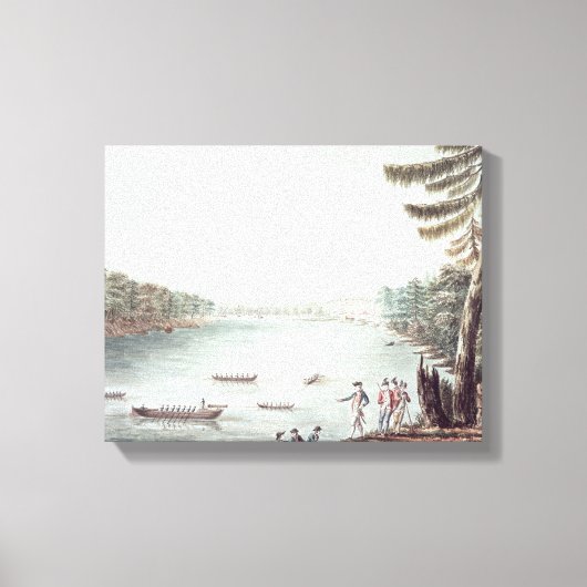 Blick auf Ticonabweicha von einem Punkt aus Leinwanddruck (Vorderseite)