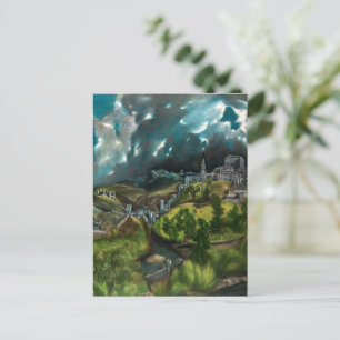 Blick auf Toledo El Greco Postkarte