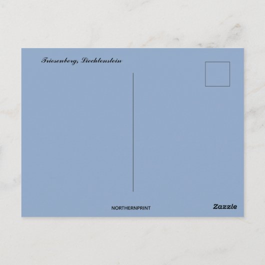 Blick auf Triesenberg Liechtenstein Postkarte (Rückseite)