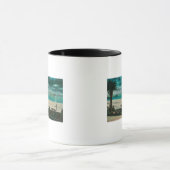 Blick auf US-Kriegsschiffe im OceanSanta Cruz, CA Tasse (Zentrum)