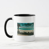 Blick auf US-Kriegsschiffe im OceanSanta Cruz, CA Tasse (Links)