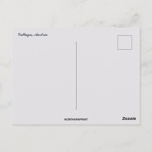 Blick auf Valluga Österreich Postkarte (Rückseite)