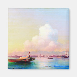 Blick auf Venedig vom Lido von Iwan Aiwasowski Magnet