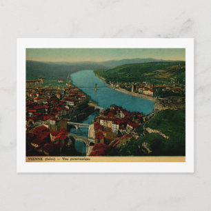 Blick auf Vienne Frankreich Vintage Postkarte